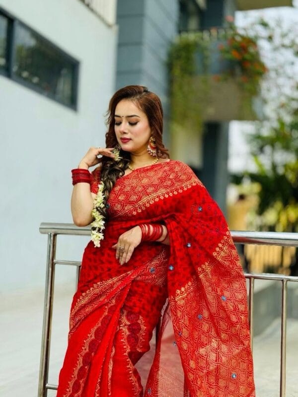 Royal Bloom Half Silk Saree RS-0452F